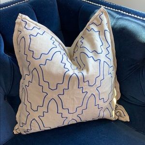 Embroidered Pattern Linen Pillow Covers